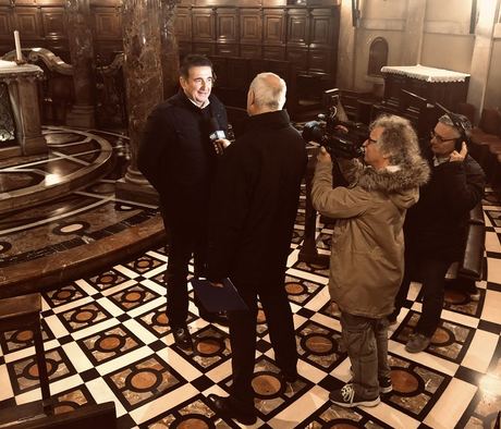 Duomo di Milano: visita privata per la presentazione alla stampa di Freedom e di Roberto Giacobbo a Mediaset 2018