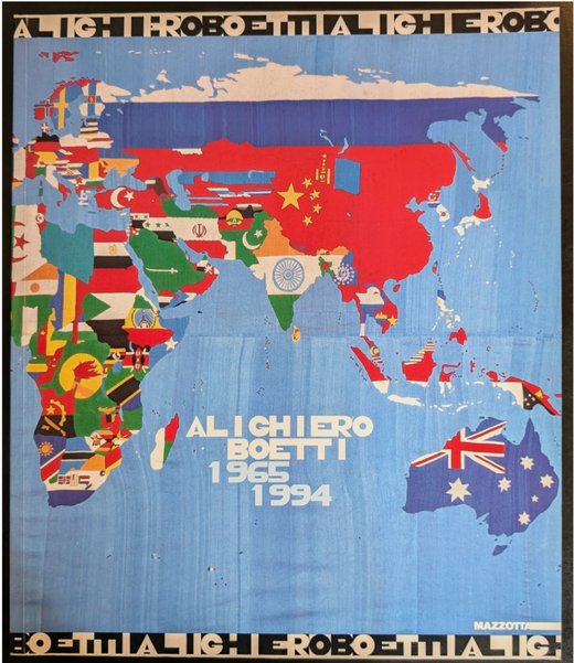 Locandina della mostra «Alighiero Boetti 1965-1994»