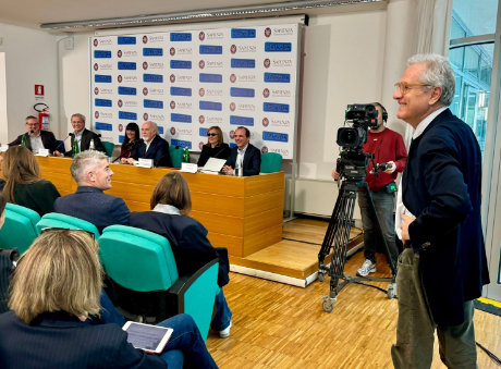 Lezione-evento di Antonio Ricci alla Sapienza di Roma 2025 con Enrico Mentana, Barbara Palombelli, Victoria Cabello, Michele Masneri, Andrea Minuz e Francesco Rutelli
